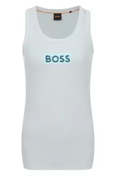 Хлопковая майка BOSS Orange