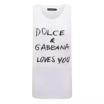 Хлопковая майка Dolce &amp; Gabbana