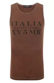 Хлопковая майка Dolce & Gabbana