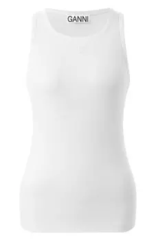 Хлопковая майка Ganni