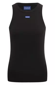 Хлопковая майка HUGO Blue