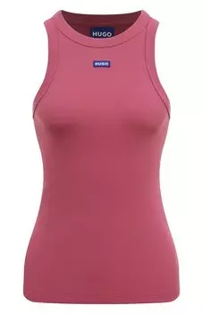 Хлопковая майка HUGO Blue