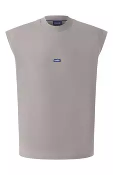 Хлопковая майка HUGO Blue