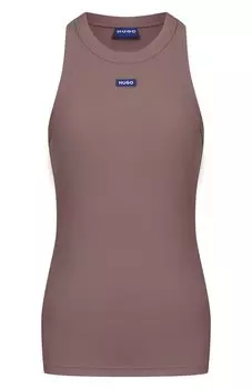 Хлопковая майка HUGO Blue