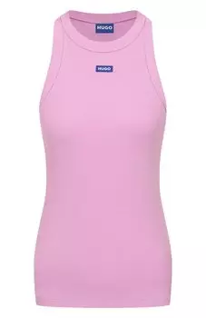 Хлопковая майка HUGO Blue