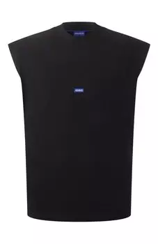 Хлопковая майка HUGO Blue