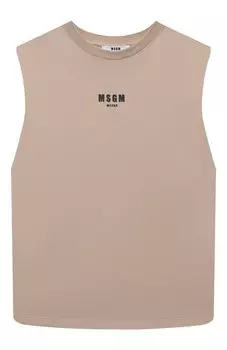 Хлопковая майка MSGM kids