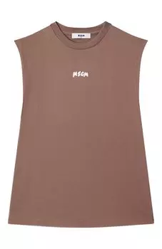 Хлопковая майка MSGM kids