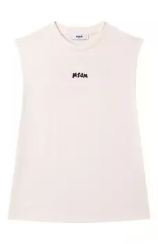 Хлопковая майка MSGM kids