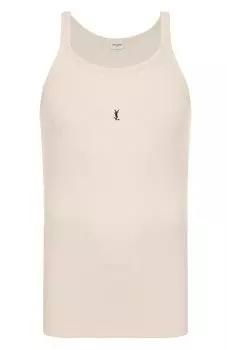 Хлопковая майка Saint Laurent