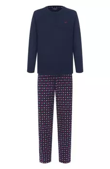 Хлопковая пижама Emporio Armani