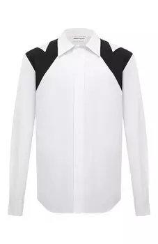 Хлопковая рубашка Alexander McQueen