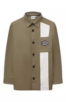 Хлопковая рубашка BOSS