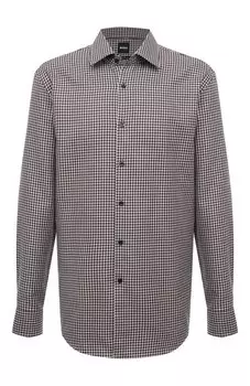 Хлопковая рубашка BOSS