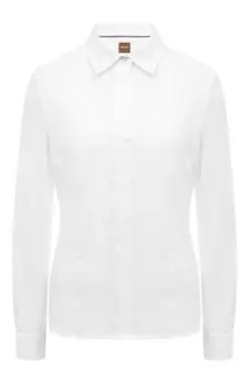 Хлопковая рубашка BOSS