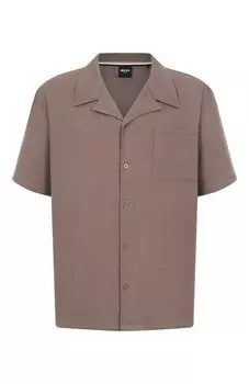 Хлопковая рубашка BOSS