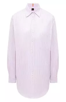 Хлопковая рубашка BOSS Orange