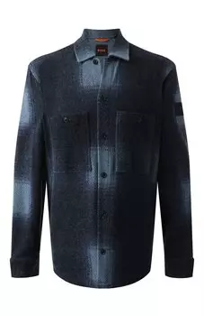 Хлопковая рубашка BOSS Orange