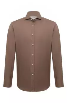 Хлопковая рубашка Brunello Cucinelli