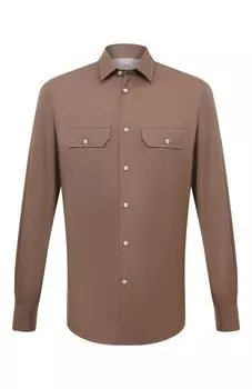 Хлопковая рубашка Brunello Cucinelli