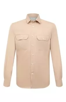 Хлопковая рубашка Brunello Cucinelli