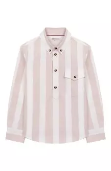 Хлопковая рубашка Brunello Cucinelli