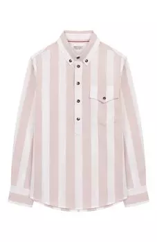 Хлопковая рубашка Brunello Cucinelli