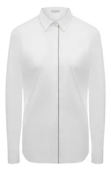 Хлопковая рубашка Brunello Cucinelli