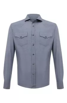 Хлопковая рубашка Brunello Cucinelli