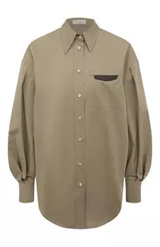 Хлопковая рубашка Brunello Cucinelli