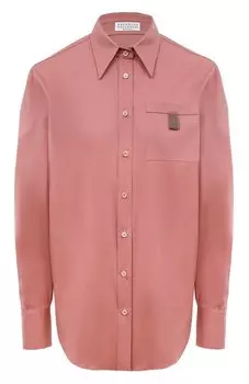Хлопковая рубашка Brunello Cucinelli