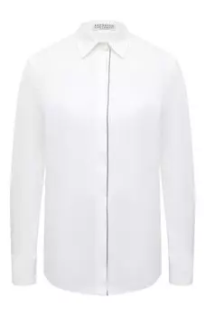 Хлопковая рубашка Brunello Cucinelli