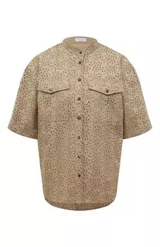 Хлопковая рубашка Brunello Cucinelli