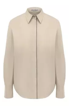 Хлопковая рубашка Brunello Cucinelli