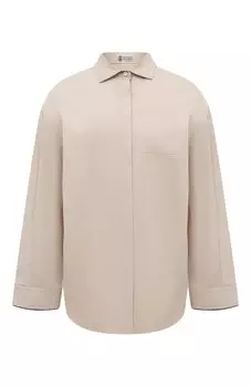 Хлопковая рубашка Brunello Cucinelli