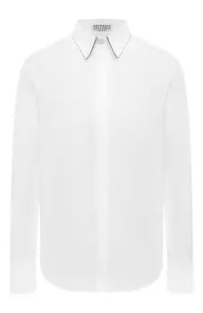 Хлопковая рубашка Brunello Cucinelli