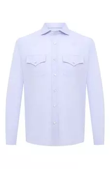 Хлопковая рубашка Brunello Cucinelli