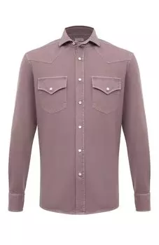 Хлопковая рубашка Brunello Cucinelli