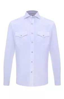 Хлопковая рубашка Brunello Cucinelli