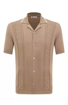 Хлопковая рубашка Brunello Cucinelli