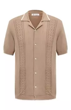 Хлопковая рубашка Brunello Cucinelli