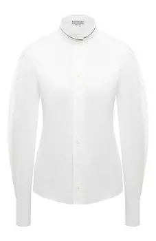 Хлопковая рубашка Brunello Cucinelli