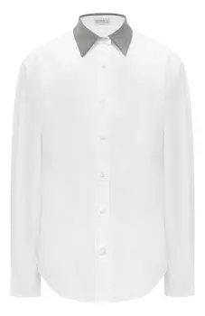Хлопковая рубашка Brunello Cucinelli