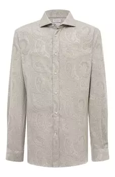 Хлопковая рубашка Brunello Cucinelli