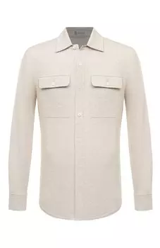 Хлопковая рубашка Brunello Cucinelli