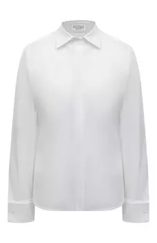 Хлопковая рубашка Brunello Cucinelli