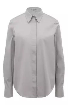Хлопковая рубашка Brunello Cucinelli