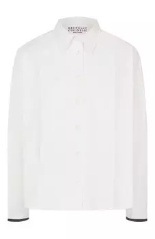 Хлопковая рубашка Brunello Cucinelli