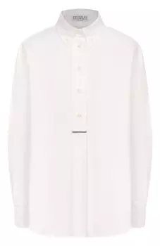 Хлопковая рубашка Brunello Cucinelli