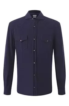 Хлопковая рубашка Brunello Cucinelli